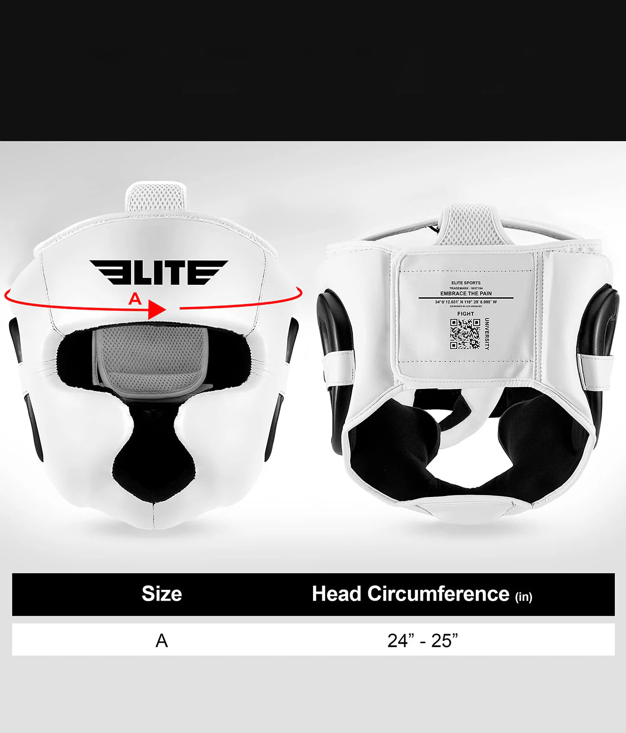 Adults' Essential White Boxing Headgear