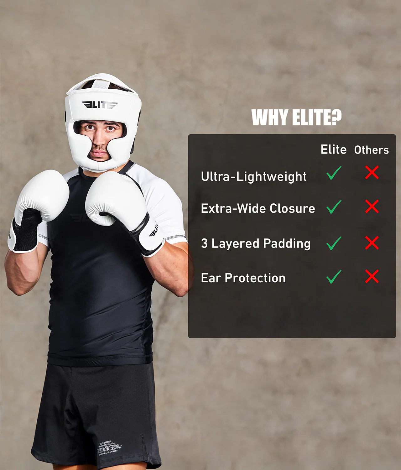 Adults' Essential White Boxing Headgear