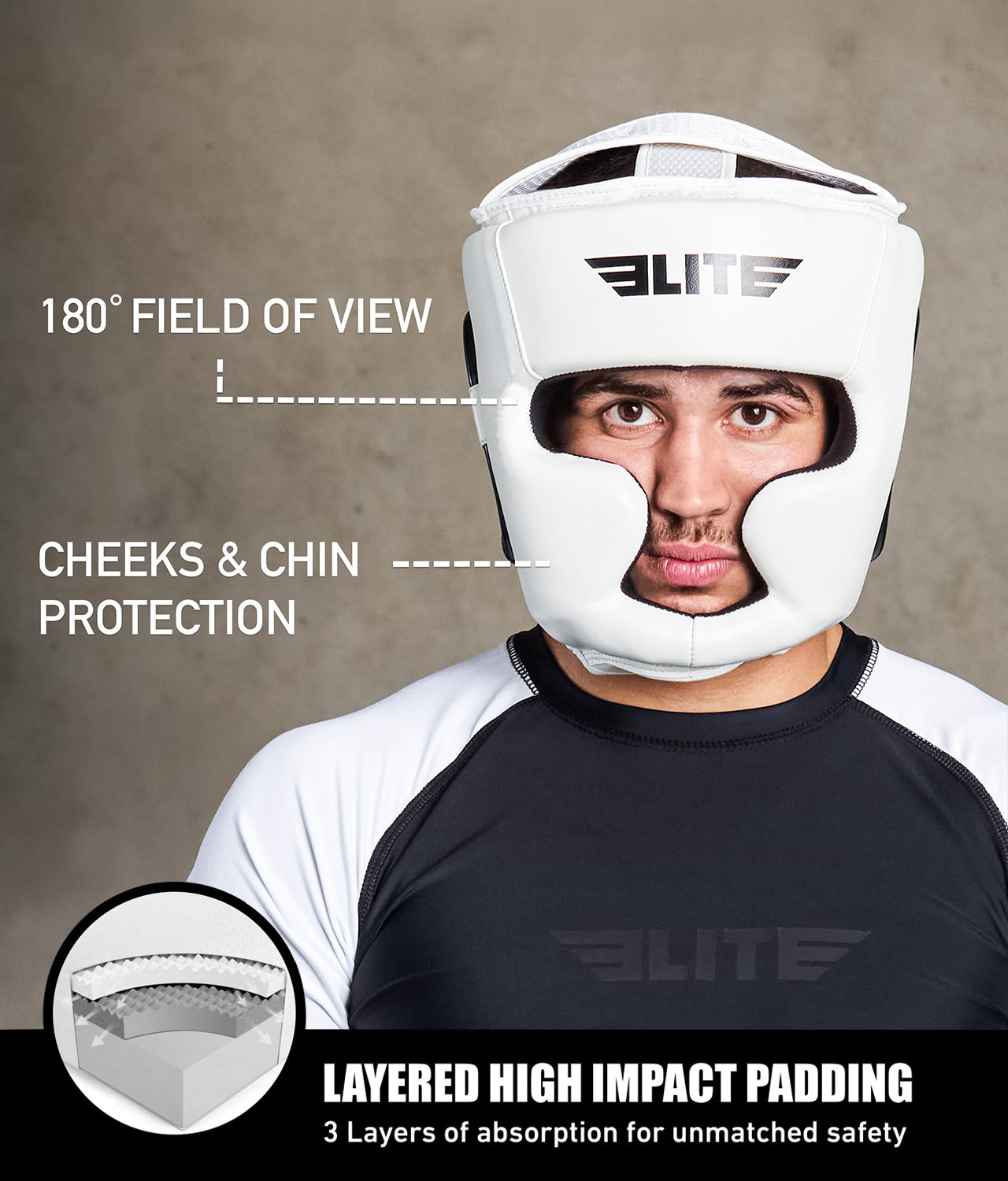 Adults' Essential White Boxing Headgear