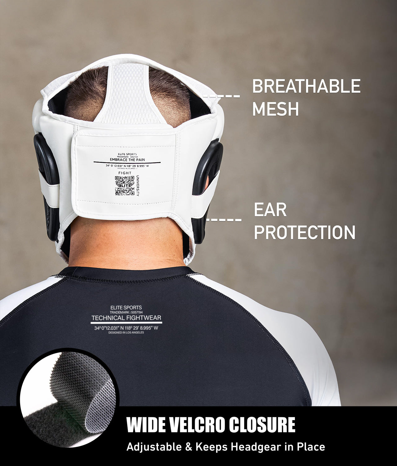 Adults' Essential White Boxing Headgear