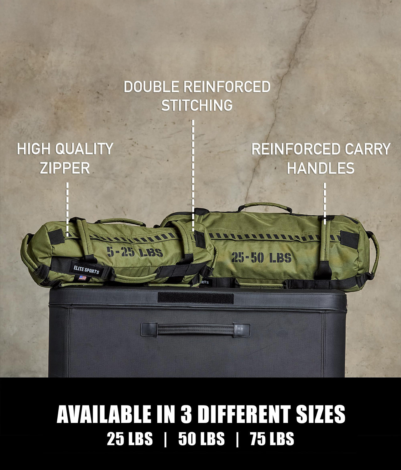 Green Core Duffel Workout Sandbag 50 lbs