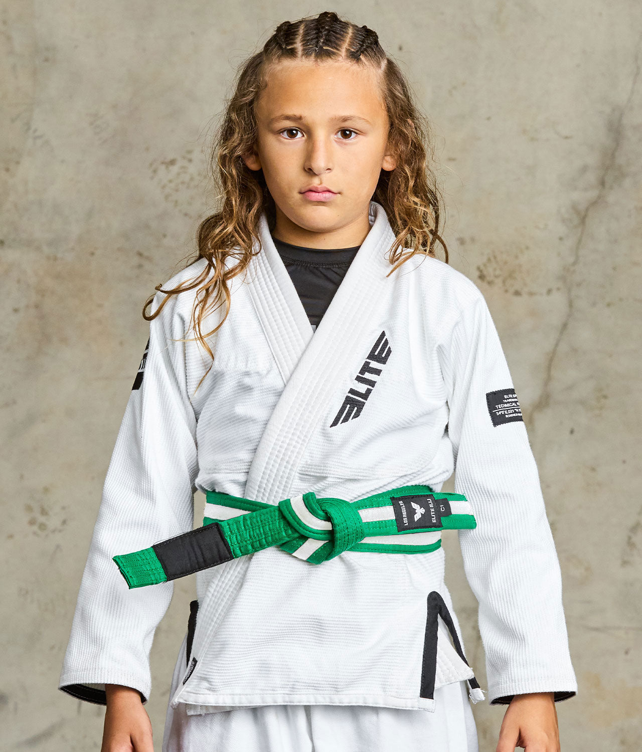 Brazilian Jiu Jitsu Kids BJJ Green/White Belt