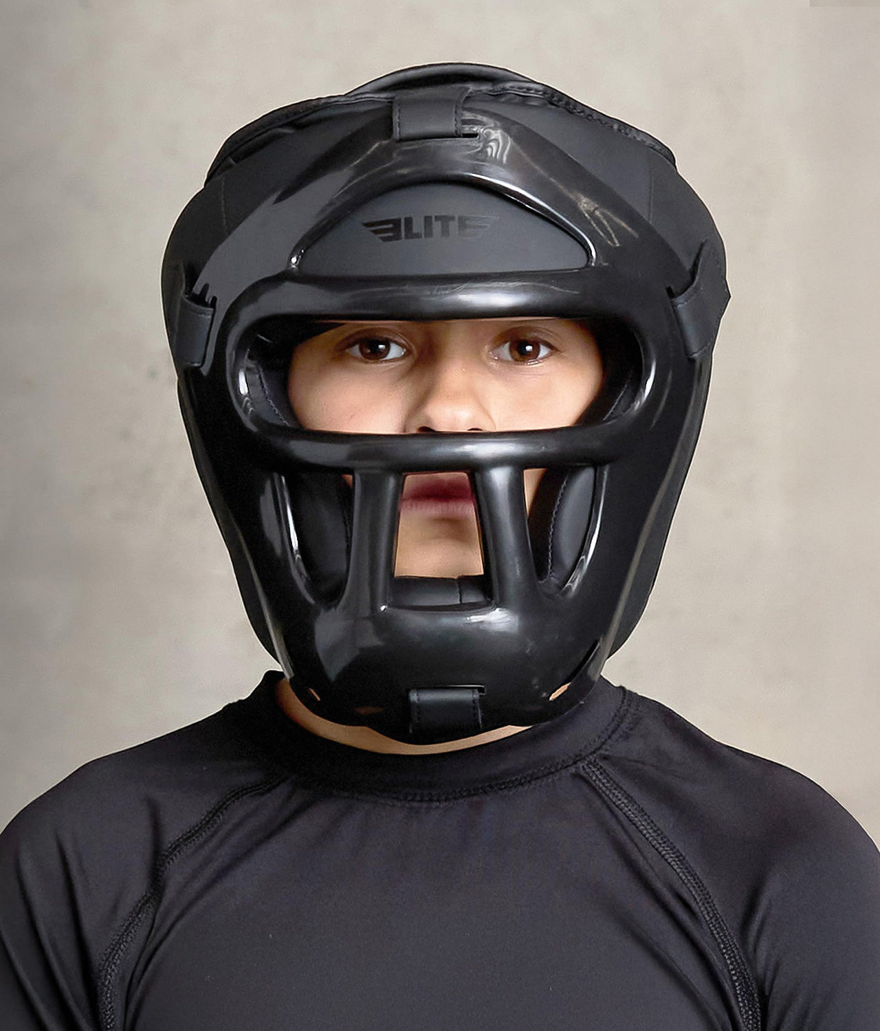 Kids Black Boxing Safety Headgear S