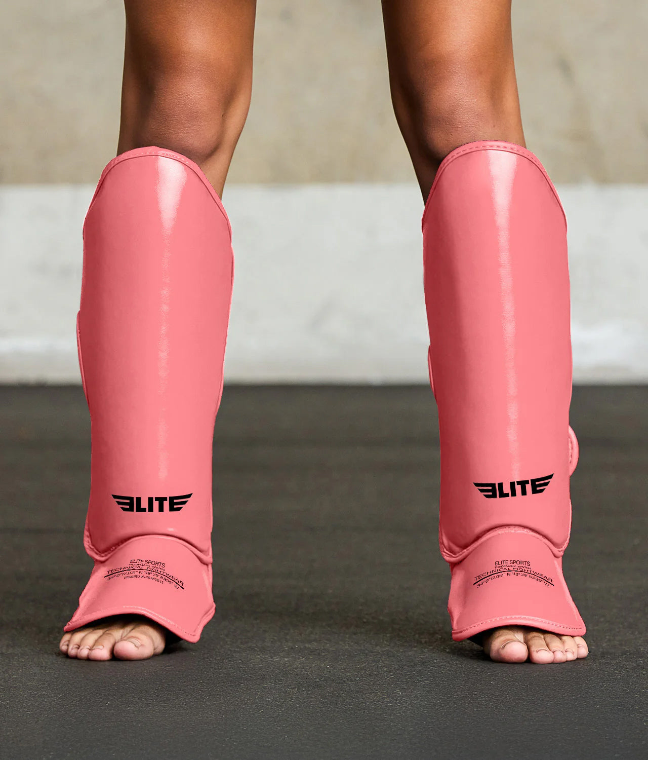 Kids' Plain Pink Muay Thai Shin Guards : 7 to 10 Years