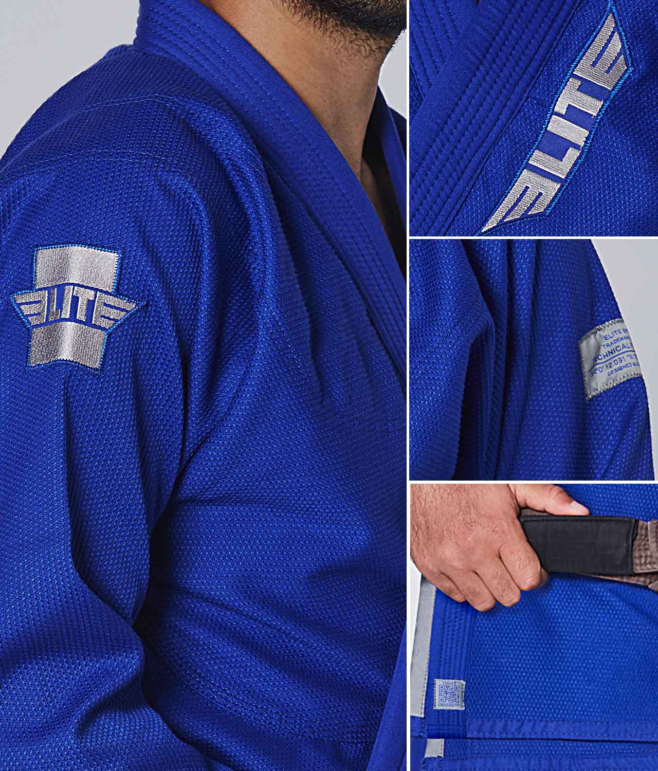 Men's Core Blue Brazilian Jiu Jitsu BJJ Gi - (Pack of 3)