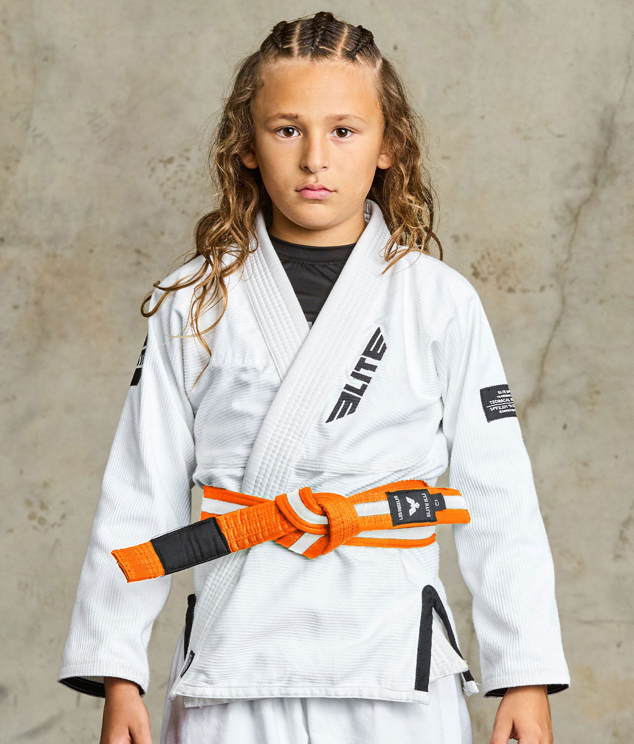 Kids' Jiu Jitsu BJJ Orange/White Belt