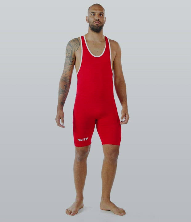 Adults' Standard Series Red Wrestling Singlets