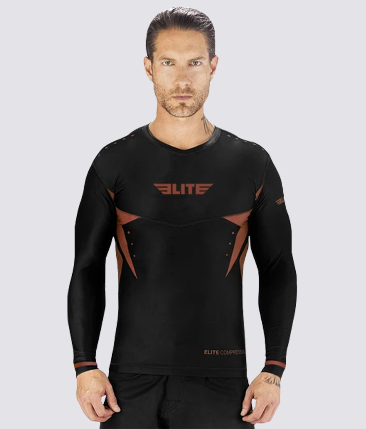 Elite Sports Star Series Sublimation Black/Brown Long Sleeve