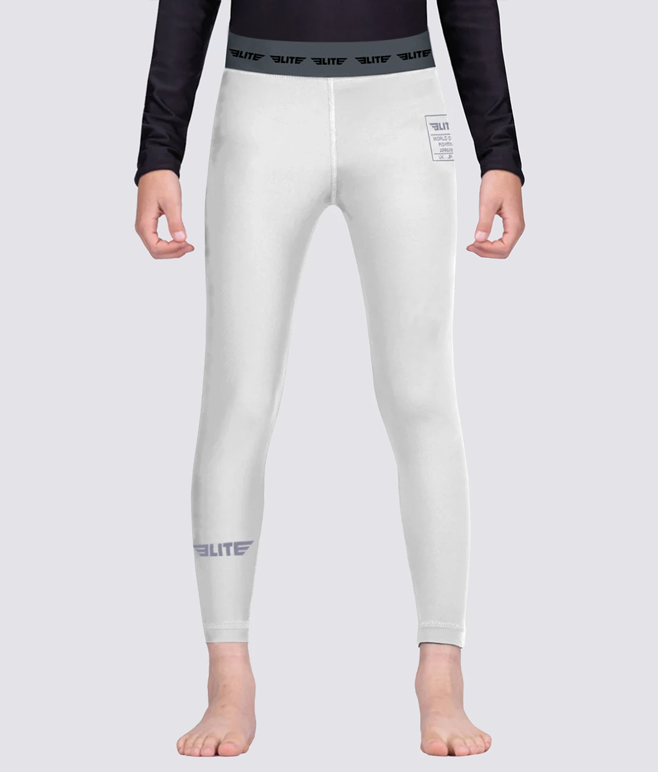 White youth best sale compression pants