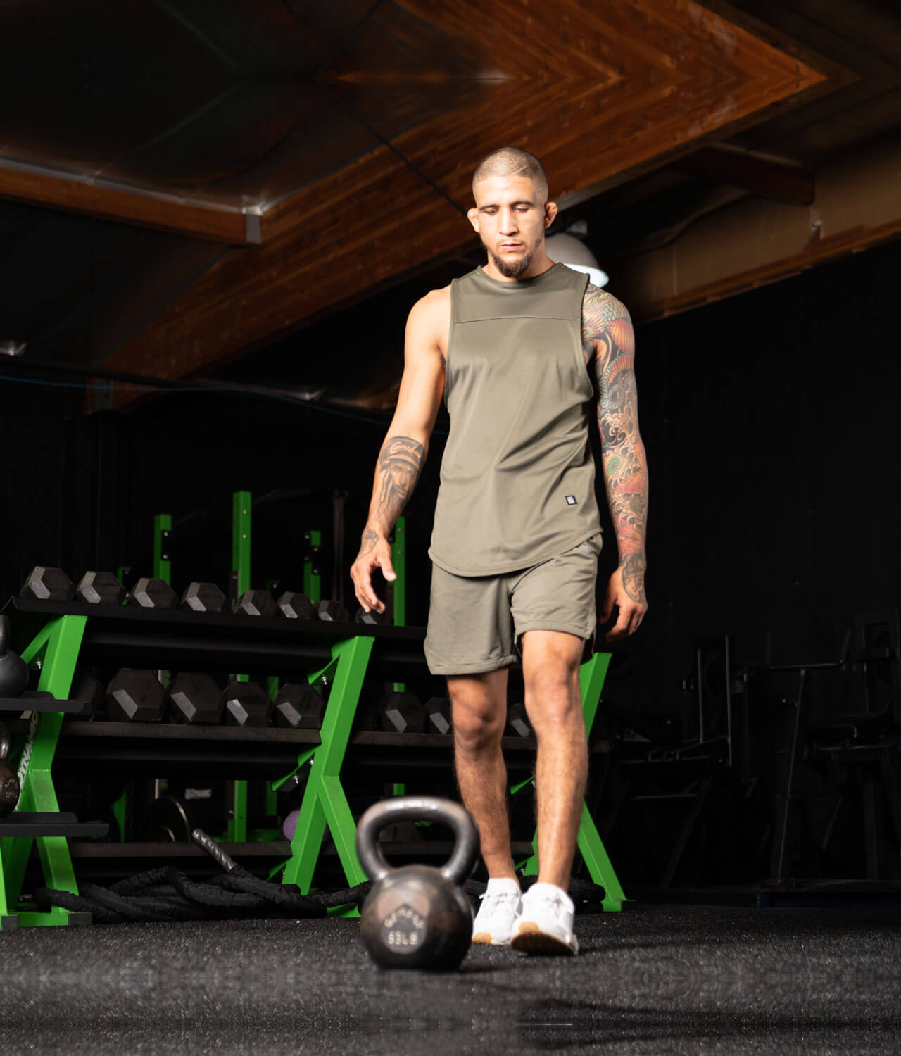 Born Tough Air Pro Men's White Camo 7 Gym Workout Shorts With