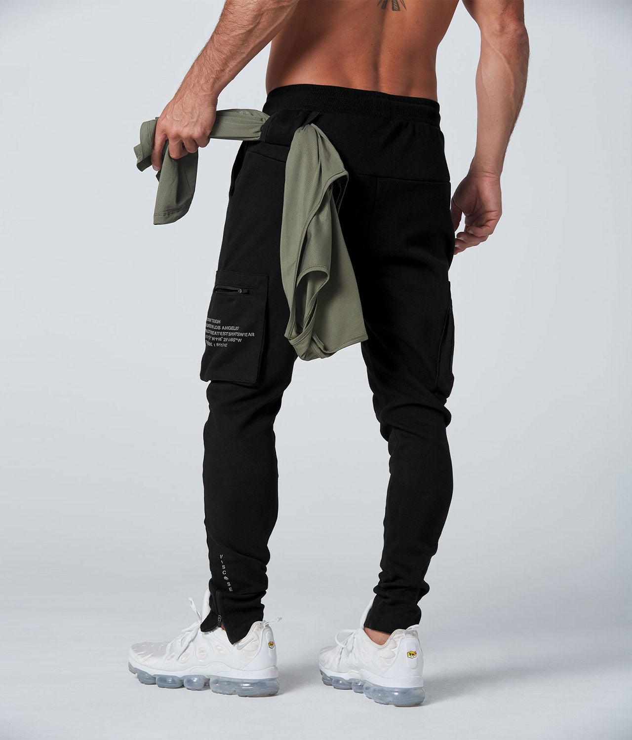 Cargo joggers mens online black