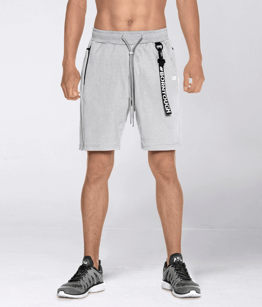 Born Tough Core Fit Zippered Black Gym Workout Pant for Men - Elite Sports