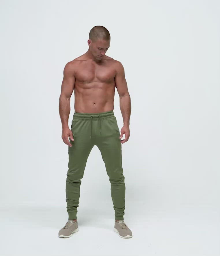 Born Tough Momentum Gym Workout Jogger Pant For Men Military Green